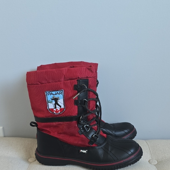 Pajar Shoes - Pajar Women's Black and Red Winter Boots